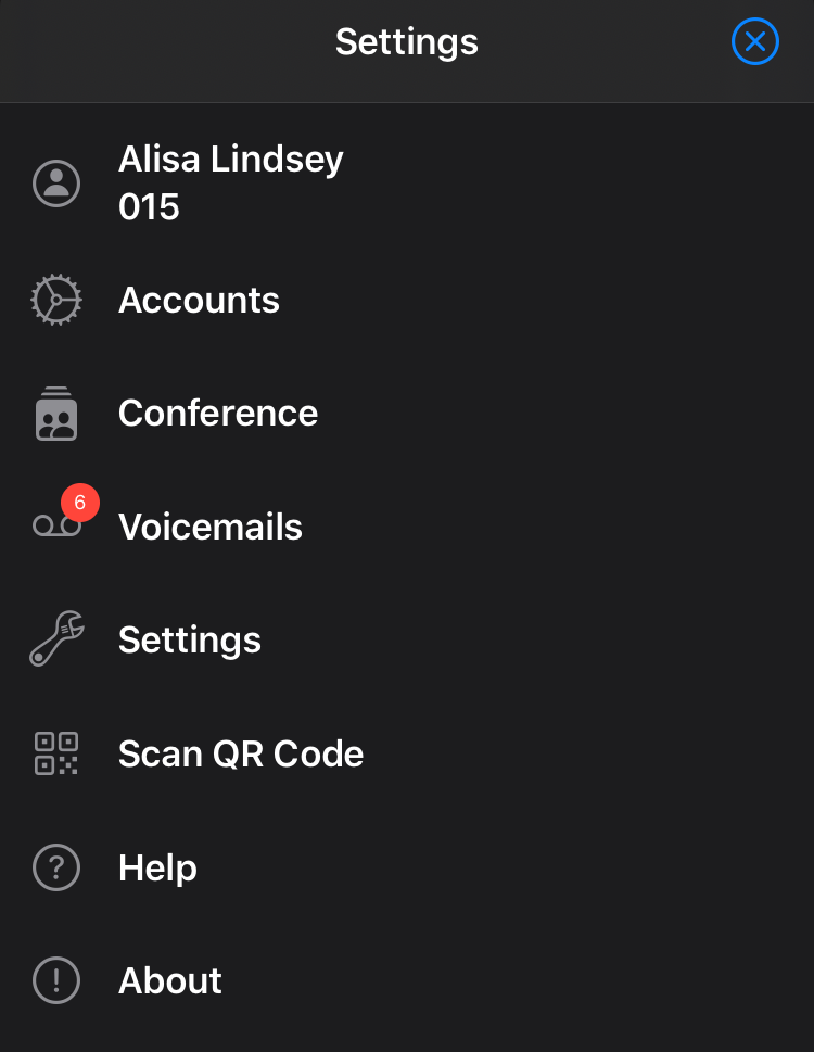 3CX iOS Customise Settings